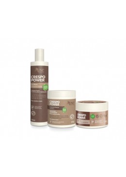 Crespos Power - Co Wash, Máscara e Creme de Pentear Kit 3 Itens - Apse Cosmetics Beautecombeleza.com