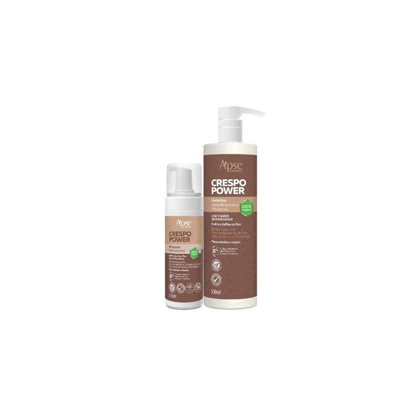 Apse Cosmetics - Curly Power Finishing Kit - Mousse and Gelatin (2 items) Beautecombeleza.com