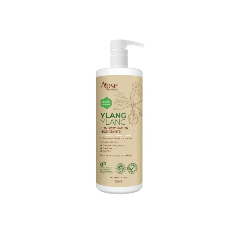 Ylang Ylang Après-shampooing Hydratant 1L - Apse Cosmetics Beautecombeleza.com Ylang Ylang Après-shampooing Hydratant 1L - Apse Cosmetics Beautecombeleza.com