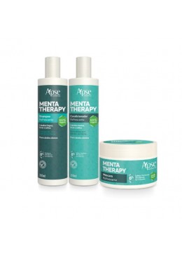 Apse Cosmetics - Mint Therapy Kit - Shampoo, Conditioner, and Mask (3 ITEMS) Beautecombeleza.com