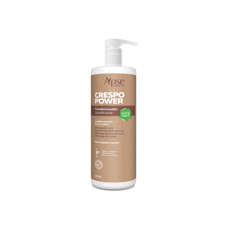 Crespo Power Condicionador Acidificante 1000ml - Apse Cosmetics Beautecombeleza.com