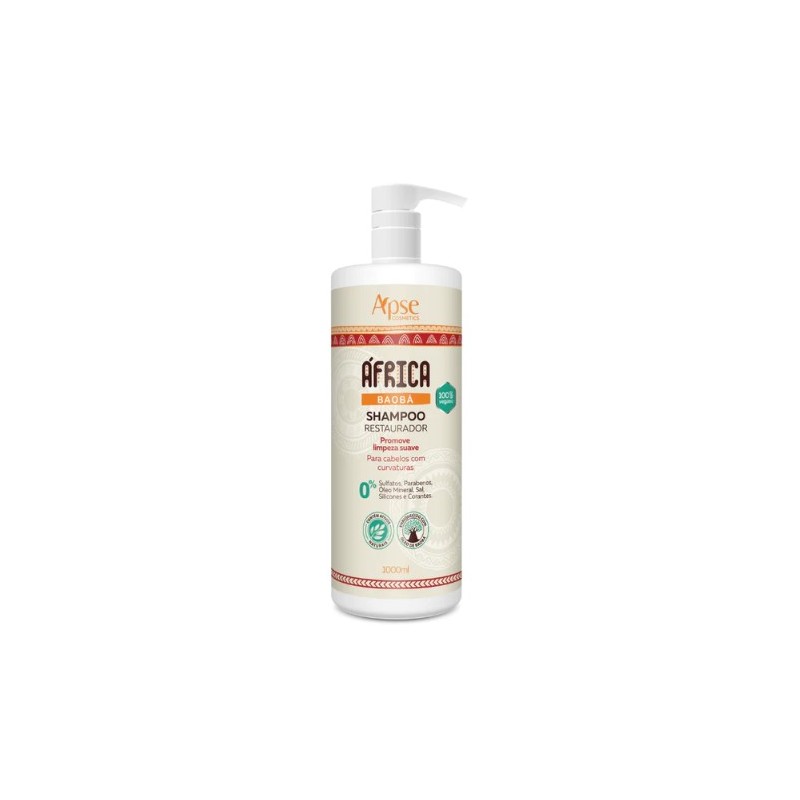 Shampoo África Baobá Restaurador 1000 ml - Apse Cosmetics