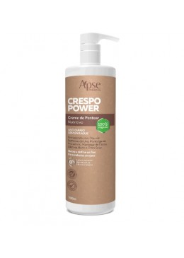 Apse Cosmetics - Nutritive Curly Hair Leave-In Cream 33.8 fl oz - No Poo / Low Poo - Conditioning Action Beautecombeleza.com