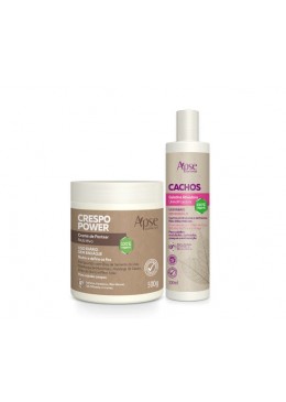Apse Cosmetics - Curls and Kinky Hair Finishing Kit - Gelatin and Leave-in Cream (2 items) Beautecombeleza.com