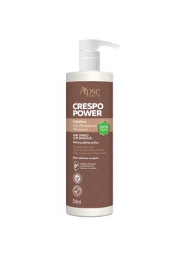 Apse Cosmetics - Activating and Moisturizing Gelatin for Curly Hair Power 16.9 fl oz - Conditioning Action  Beautecombeleza.com