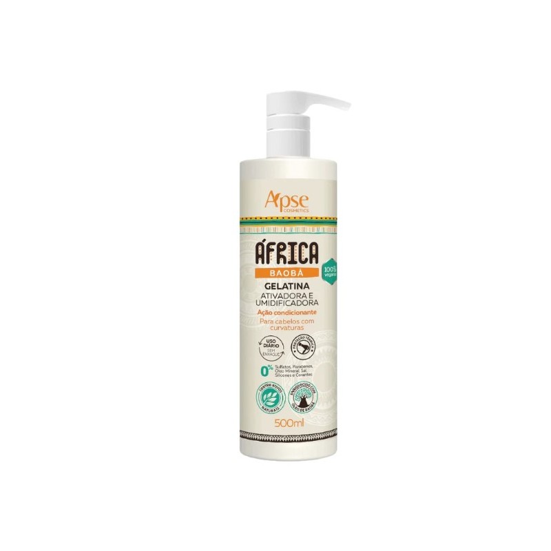 África Baobá Gélatine Réparatrice 500 ml - Apse Cosmetics Beautecombeleza.com África Baobá Gélatine Réparatrice 500 ml - Apse Cosmetics Beautecombeleza.com