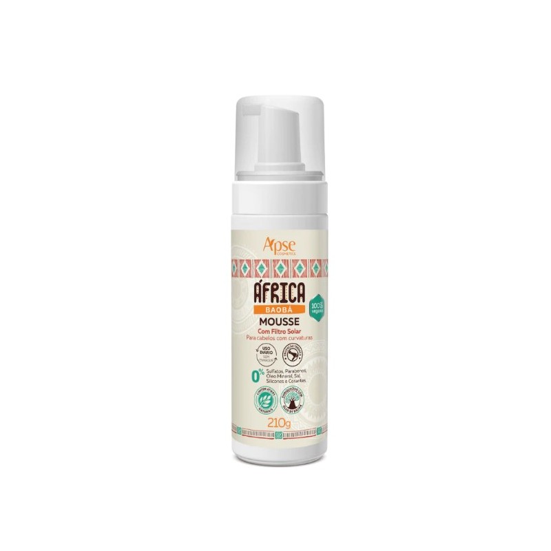 Mousse África Baobá 210 ml - Apse Cosmetics Beautecombeleza.com