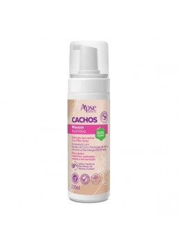 Cachos Mousse Nutritivo Low Poo 210 ml -  Apse Cosmetics