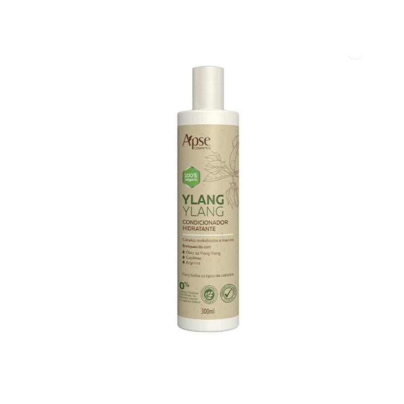 Ylang Ylang Après-Shampooing Hydratant 300ml - Apse Cosmetics Beautecombeleza.com
