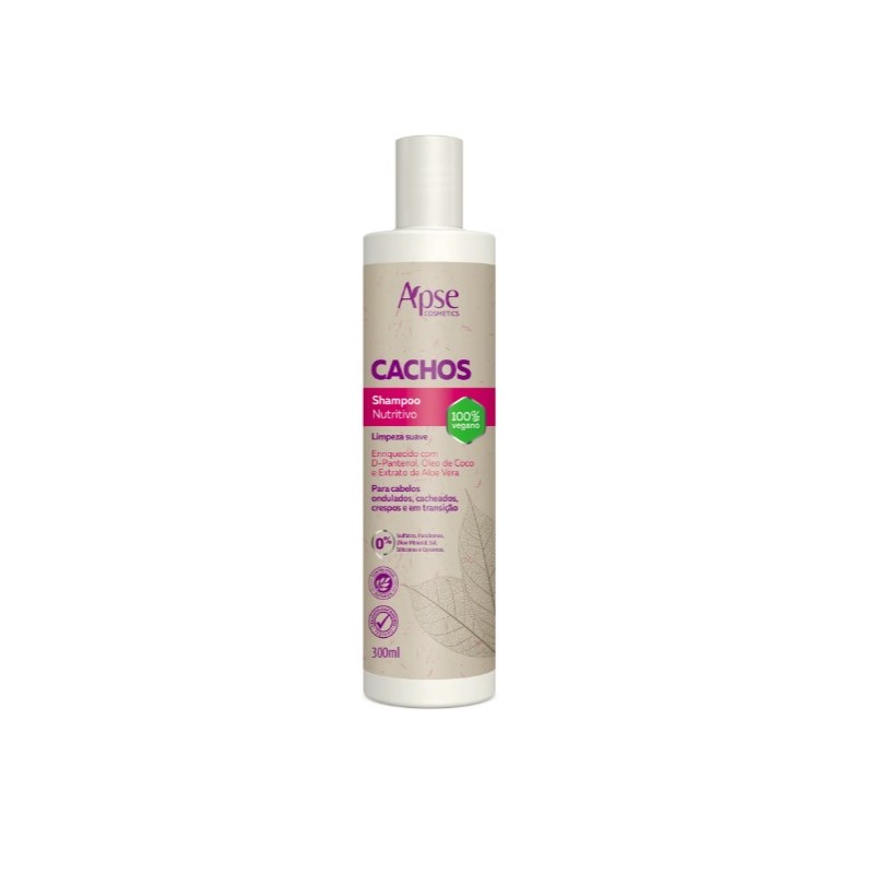 Shampoo Cachos Nutritivo 300ml - Apse Cosmetics Beautecombeleza.com Shampoo Cachos Nutritivo 300ml - Apse Cosmetics Beautecombeleza.com