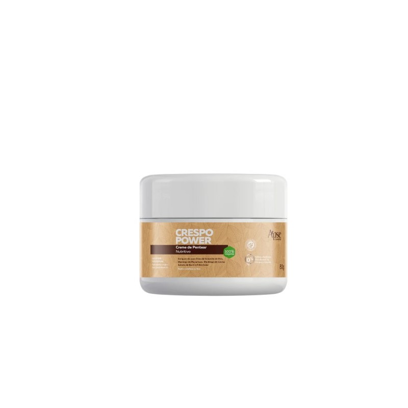 Creme de Pentear Nutritivo Crespo Power 80g - No Poo / Low Poo - Ação Condicionante - Apse Cosmetics Beautecombeleza.com