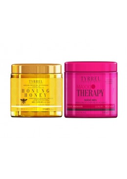 Tyrrel Maxxi Therapy + Honey Hair Masks Treatment Kit - 2x 500ml (16.9oz) Beautecombeleza.com