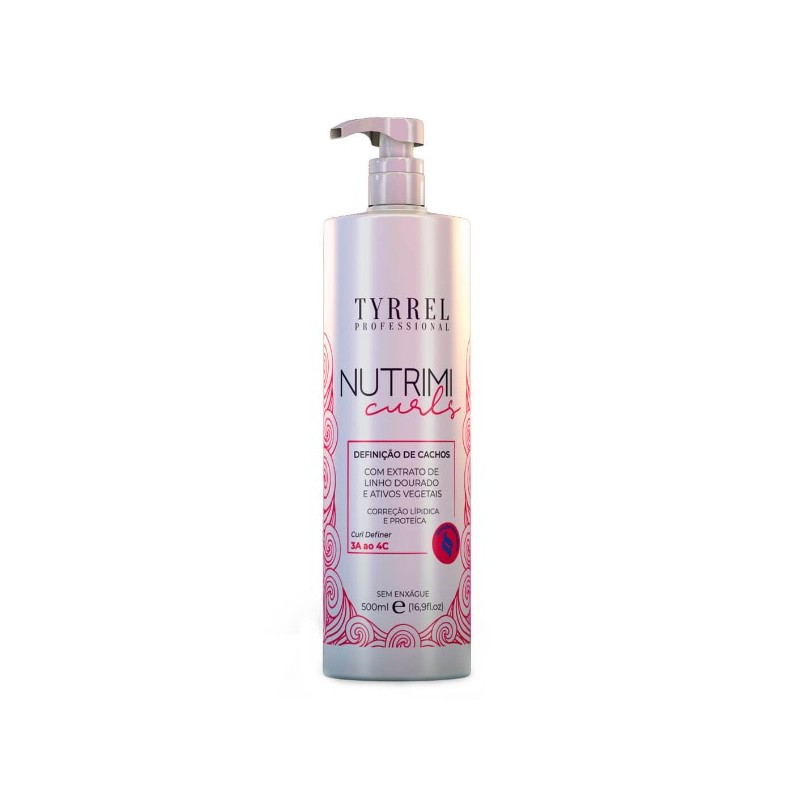 Professional Nutrimi Curl Definer Gold Linen Extract Cury Hair Fluid 500ml - Tyrrel Beautecombeleza.com