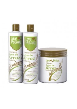 Água de Arroz Esfoliante Kit 3x500 - Love Potion Beautecombeleza.com