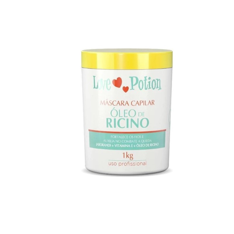 Jaborandi Vitamin E Ricino Castor Oil Capillary Treatment Mask 1Kg - Love Potion Beautecombeleza.com