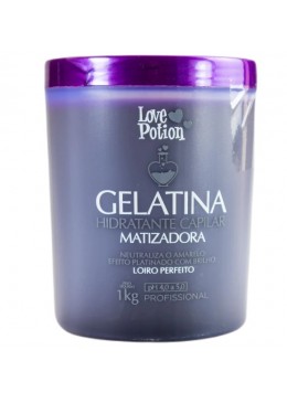 Professional Hair Moisturizer Jelly Blond Toning Gelatine Mask 1Kg - Love Potion Beautecombeleza.com