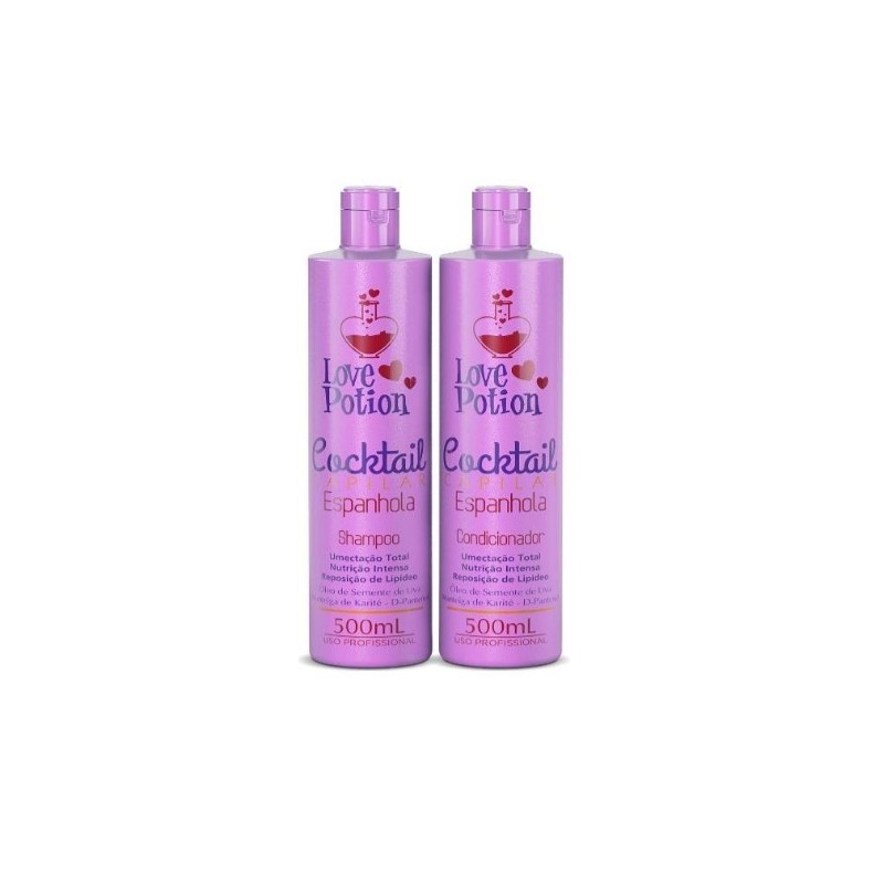 Cocktail Capillaire Espanhola Kit 2x500ml - Love Potion Beautecombeleza.com