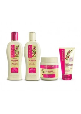 Post Coloring Colored Hair Shine Tones Booster Treatment Kit 4 Itens - Bio Extratus Beautecombeleza.com