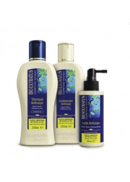Anti Dandruff Hair Hydration Propolis Mint Treatment Kit 3 Itens - Bio Extratus Beautecombeleza.com