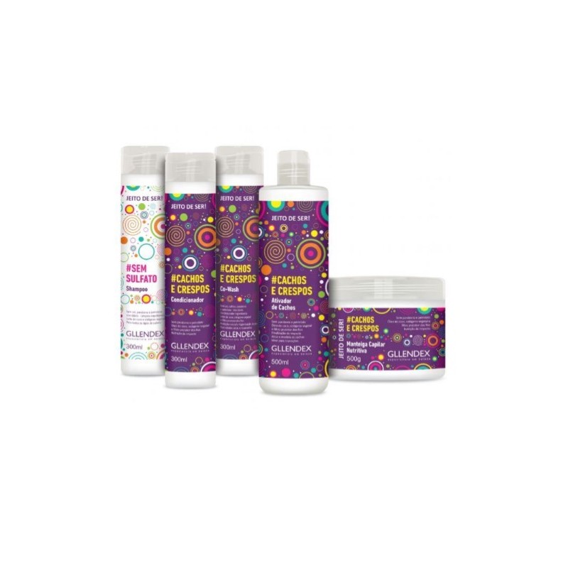 Way to Be Jeito de Ser Curly Wavy Hair Vegan Treatment Kit 5 Products - Gllendex Beautecombeleza.com