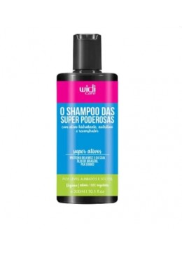 O Shampoo das Super Poderosas Super Ativos Vegano 300ml - Widi Care Beautecombeleza.com