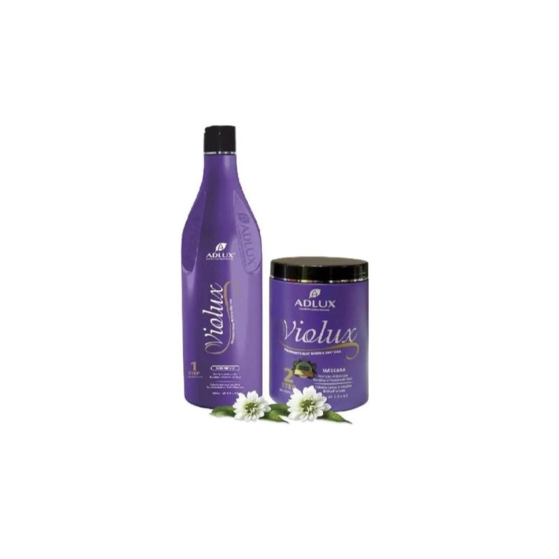 Violux Blond Gray Anti Yellow Nourishing Color Vitalizing Treatment Kit 2x1l - Adlux Beautecombeleza.com