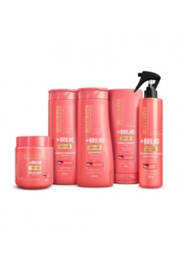 + Shine Hair Nourishing Moisture Softness Treatment Kit 5 Itens - Bio Extratus Beautecombeleza.com