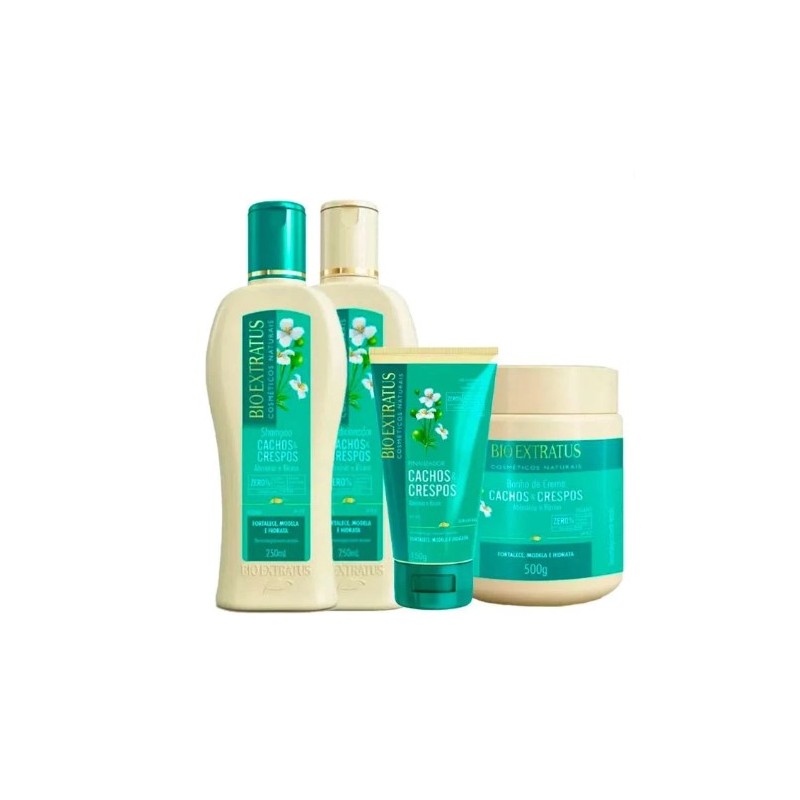 Cachos Crespo SOS Curly & Frizzy Hair Curls Treatment Kit 4 Itens - Bio Extratus Beautecombeleza.com Cachos Crespo SOS Curly & Frizzy Hair Curls Treatment Kit 4 Itens - Bio Extratus Beautecombeleza.com