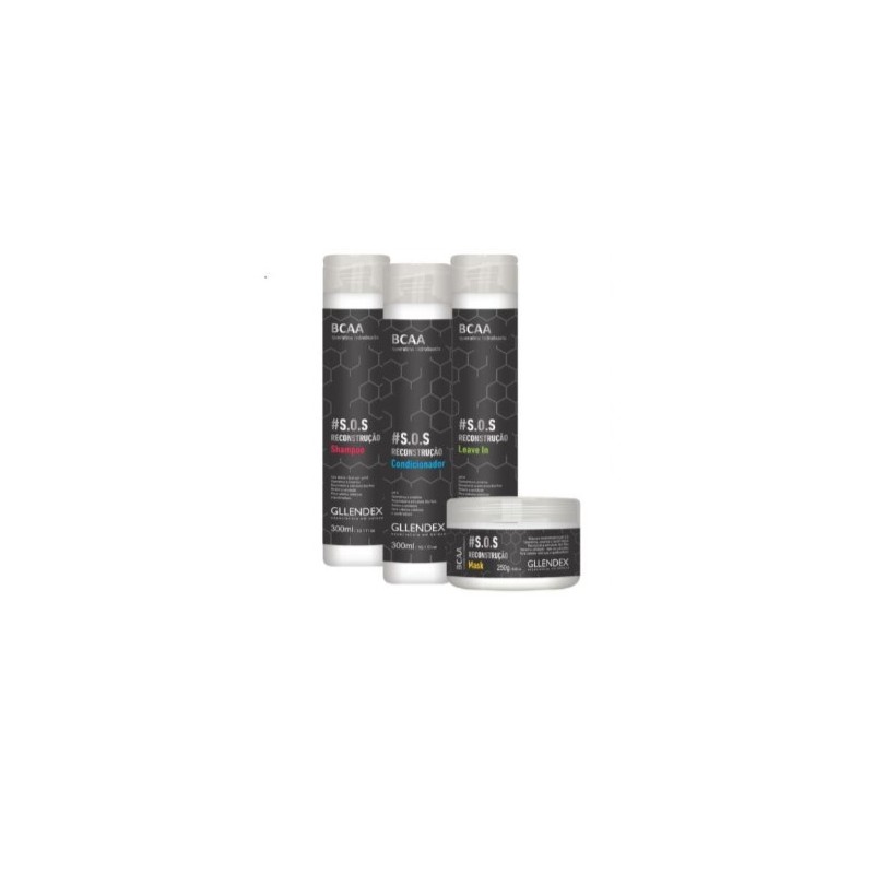 Hair Fiber Reconstruction Hydrolyed Keratin Moisture BCAA SOS 4 Prod. - Gllendex Beautecombeleza.com Hair Fiber Reconstruction Hydrolyed Keratin Moisture BCAA SOS 4 Prod. - Gllendex Beautecombeleza.com