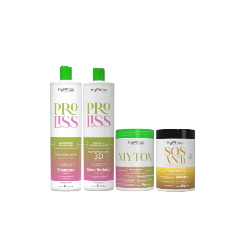 My Phios ProLiss Realignment Reducer + MyTox Deep Hair Mask + SOS Mask Kit Beautecombeleza.com