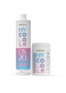 My Colors Discoloration Peroxide OX 20 Volumes + Bleaching Powder Kit by My Phios Beautecombeleza.com