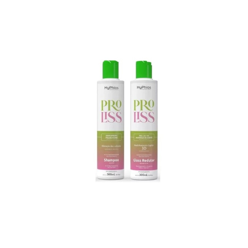 Progressive Brush Hair Straightening Volume Reducer Proliss Kit 2x300 - My Phios Beautecombeleza.com