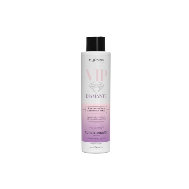 Vip Diamante Condicionador Ácido Hialurônico 1L - MyPhios Beautecombeleza.com Vip Diamante Condicionador Ácido Hialurônico 1L - MyPhios Beautecombeleza.com