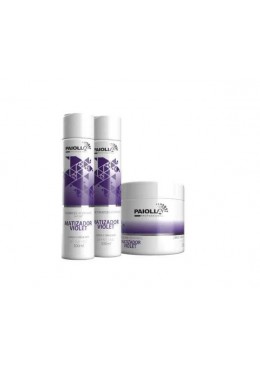 Matização Violet  Shampoo + Máscara + Condicionador Kit 3 -Paiolla Beautecombeleza.com