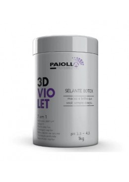 Shielding Reductor Platinum Tinting Deep Hair Mask 3D Violet Sealant 7 in 1 1Kg - Paiolla Beautecombeleza.com