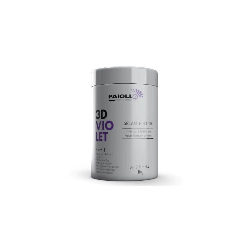 Shielding Reductor Platinum Tinting Deep Hair Mask 3D Violet Sealant 7 in 1 1Kg - Paiolla Beautecombeleza.com