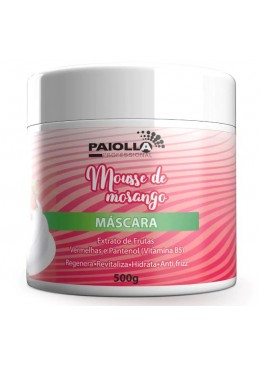 Máscara Capilar Mousse de Morango 500g - Paiolla  Beautecombeleza.com
