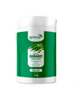 Quiabo Okra Moisturizing Hair Oiliness Control Shine Treatment Mask 1Kg - Paiolla Beautecombeleza.com