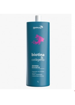 Cleans Harmonizes Detox Biotin & Collagen Wire Preparer Shampoo 1L - Paiolla Beautecombeleza.com