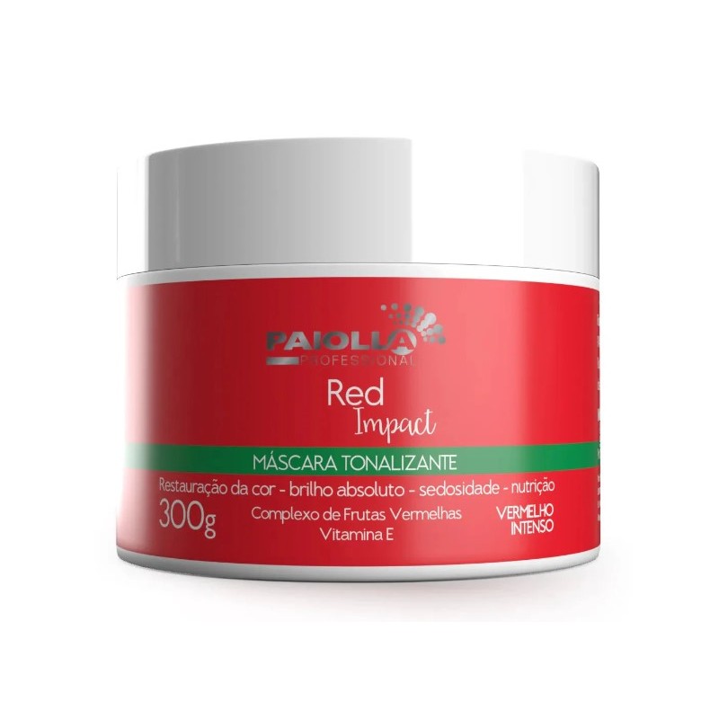 Red Impact Máscara Tonalizante Vermelho Intenso 300g -  Paiolla Beautecombeleza.com