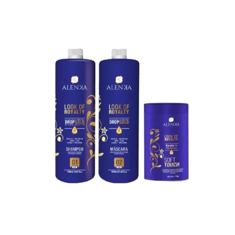 Alenka Look of Royalty Progressive Brush Volume Reducer + Deep Hair Mask Kit Beautecombeleza.com