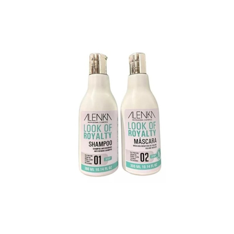 Royalty Organic Alenka Loof Progressive Brush Hair Straightening Kit 2x 10.1 fl oz (300ml) Beautecombeleza.com