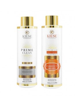 Prime Clean Anti Frizz e Moroccan Organic Kit 2x1l - Kiuse Beautecombeleza.com