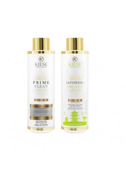 Lissage Japanese Organic et Prime Clean Kit 2x1L - Kiuse Beautecombeleza.com