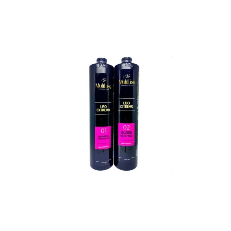 Escova Progressiva Definitiva Profissional Kit 2x1L -  MultLiss Beautecombeleza.com