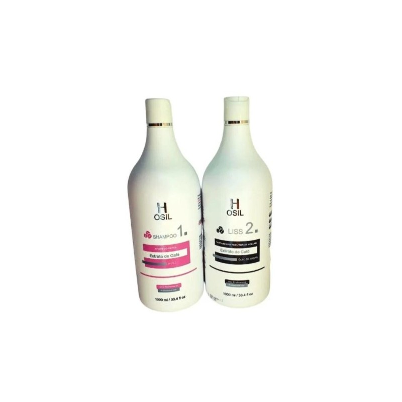 Escova Progressiva Extrato de Café Kit 2x1l - Heart Osil Beautecombeleza.com