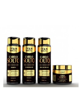 Cabelo Solto - Ivan Matos Kit 4x500ml - Dion Hair Beautecombeleza.com