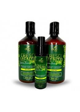 Crescimento Green Force Kit 3 - Dion Hair 
 Beautecombeleza.com