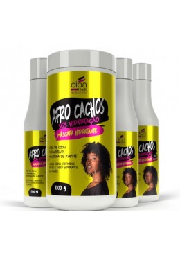 Afro Cachos Kit 4 - Dion Hair Beautecombeleza.com