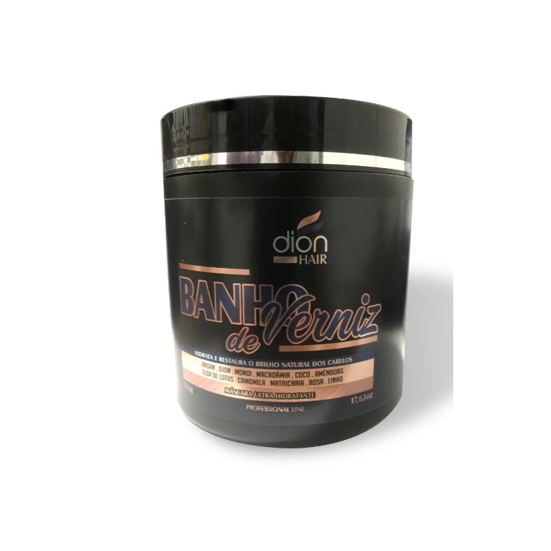 Banho de Verniz Máscara Ultra Hidratante 500g - Dion Hair 
 Beautecombeleza.com